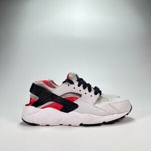Nike Huarache Run White Black Red Running Sneakers 654280-009 Youth Size 6Y